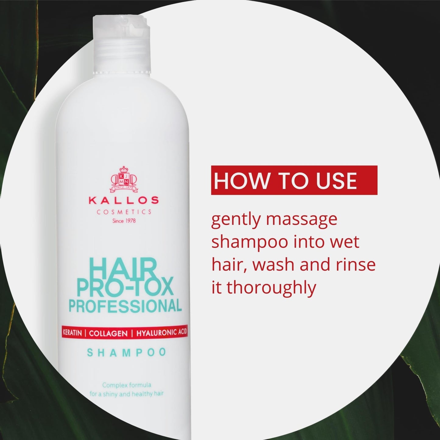 Kallos Hair Pro-Tox Shampoo 1000ml