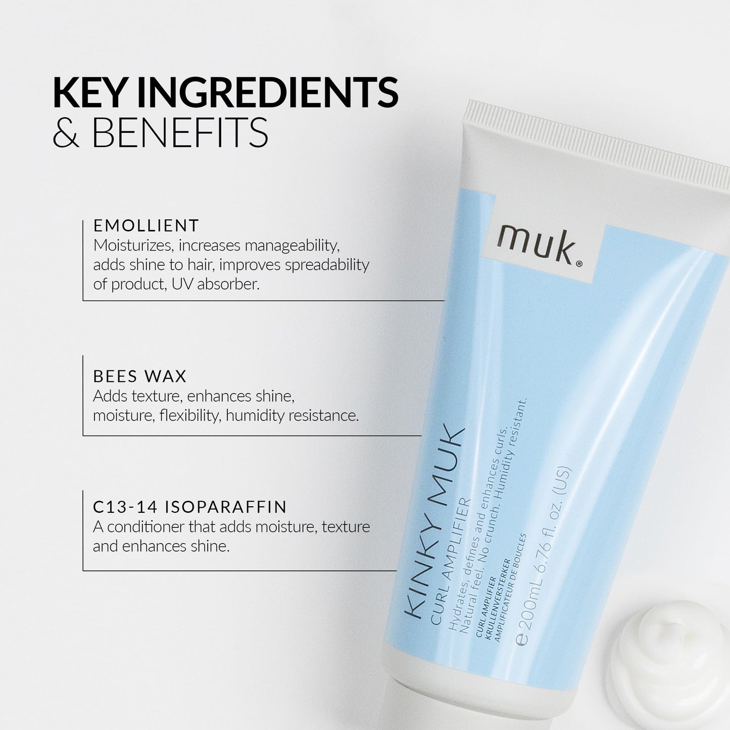 MUK Kinky Curl Amplifier Cream 200ml