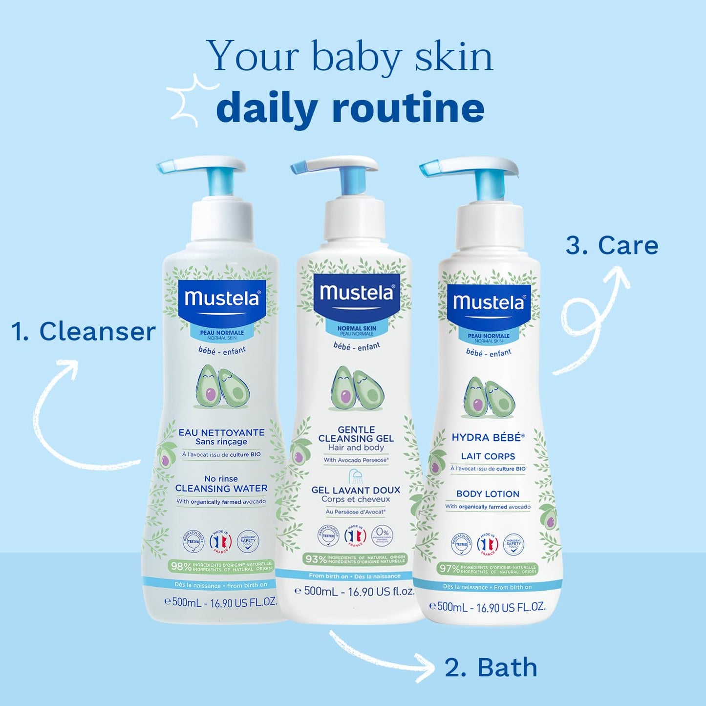 Mustela No Rinse Cleansing Water 300ml