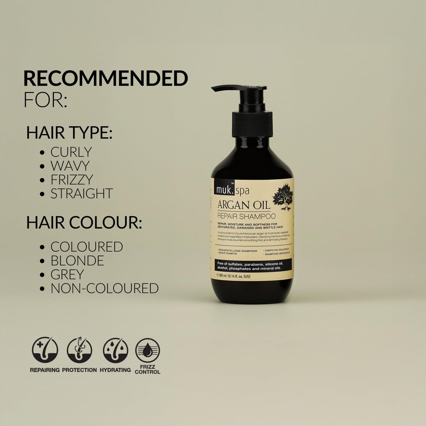 MUK Spa Argan Oil Repair Shampoo 300ml