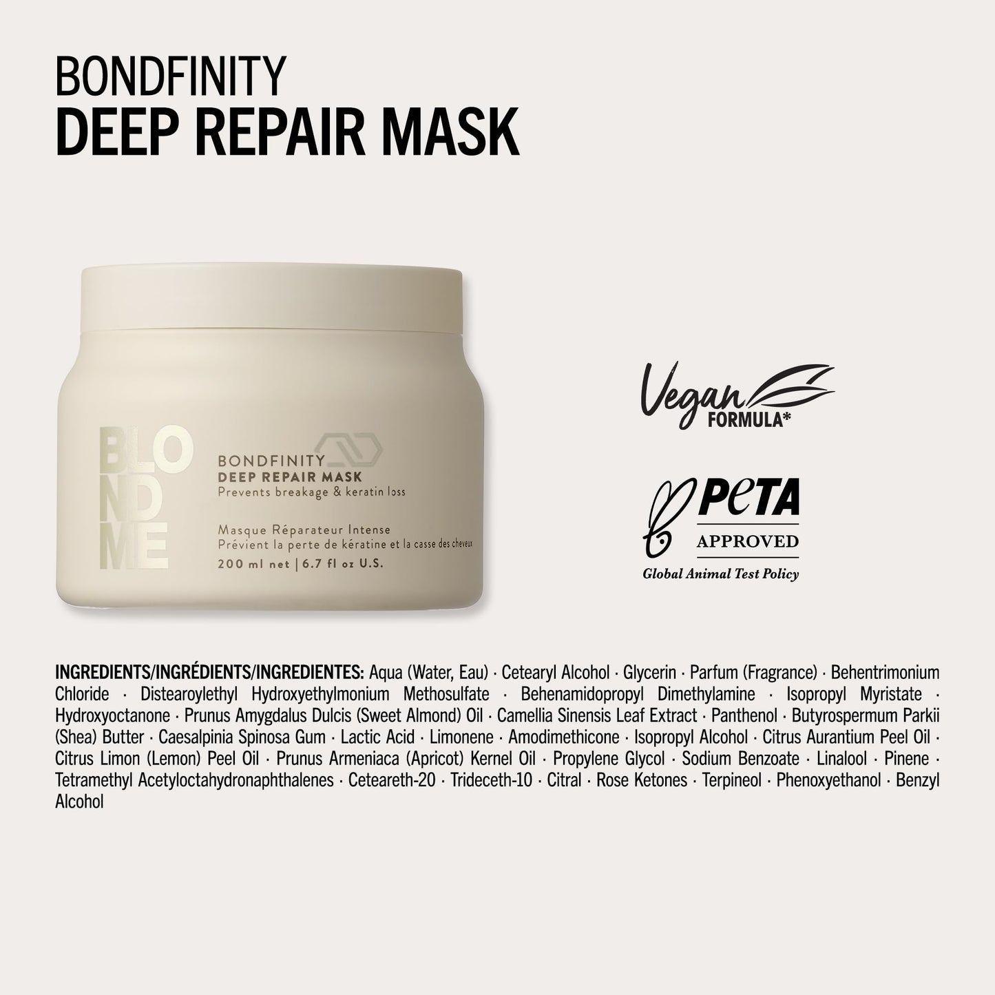 Schwarzkopf Blondme Bondfinity Repair Mask 200ml