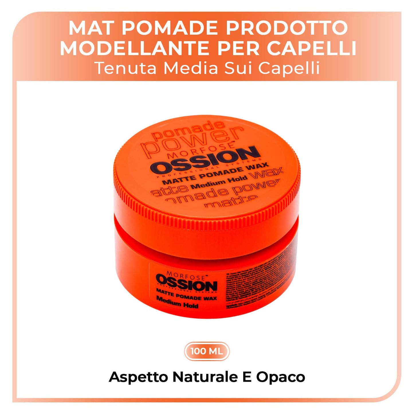 Morfose Ossion Medium Hold Matte Pomade Wax 100ml