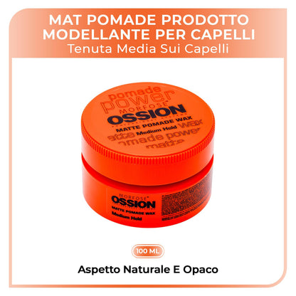 Morfose Ossion Medium Hold Matte Pomade Wax 100ml