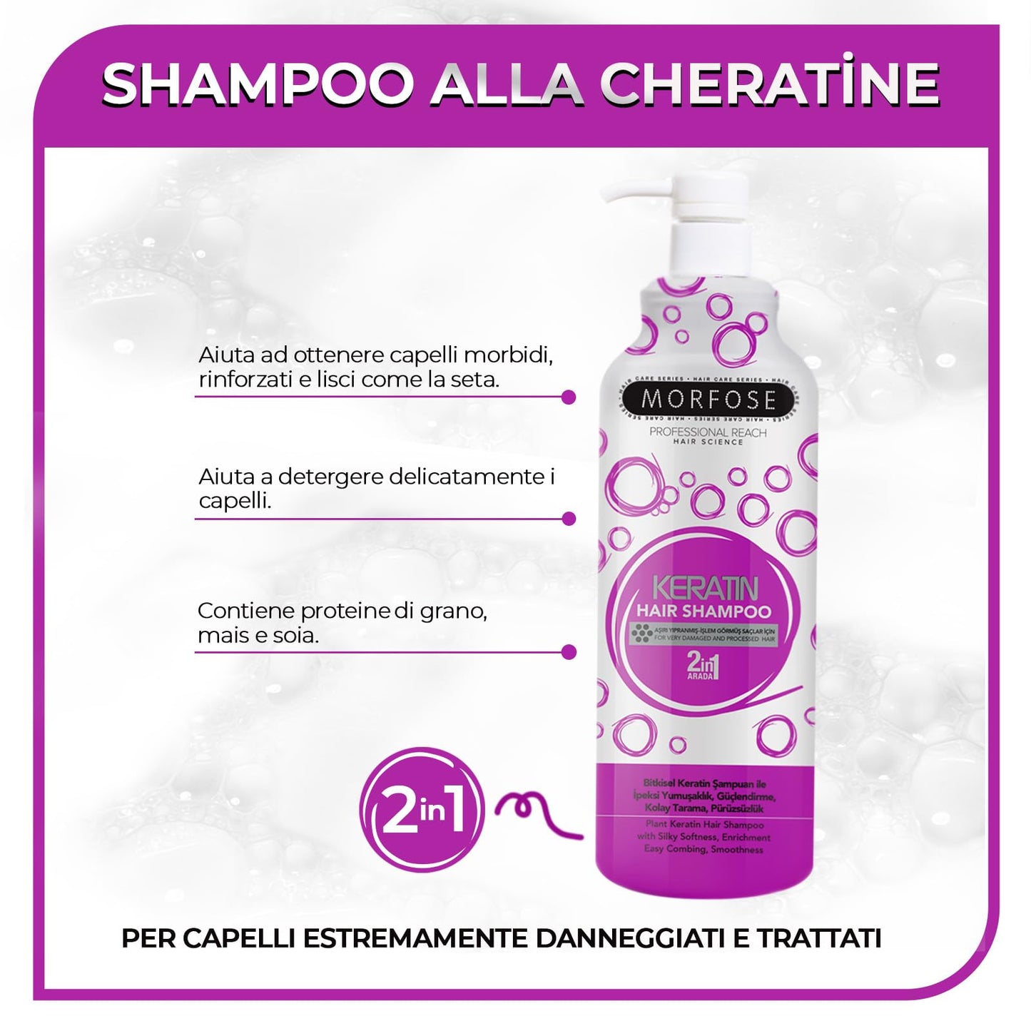 Morfose Keratin Purple Szampon 1000ml