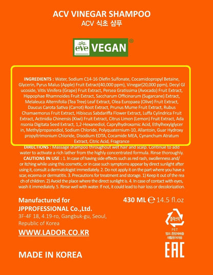 Lador ACV Vinegar Shampoo 430ml