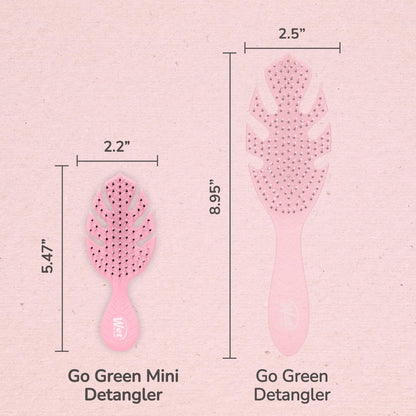 Wet Brush Mini Detangler Go Green - Pink