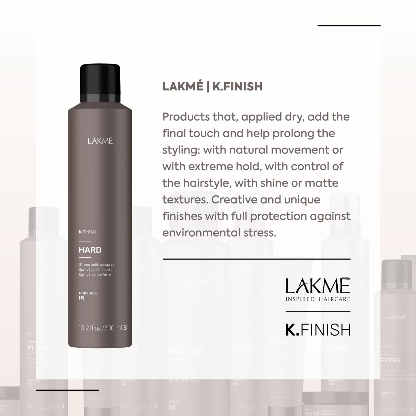 Lakme K.Finish Hard Strong Hold Hairspray 300ml