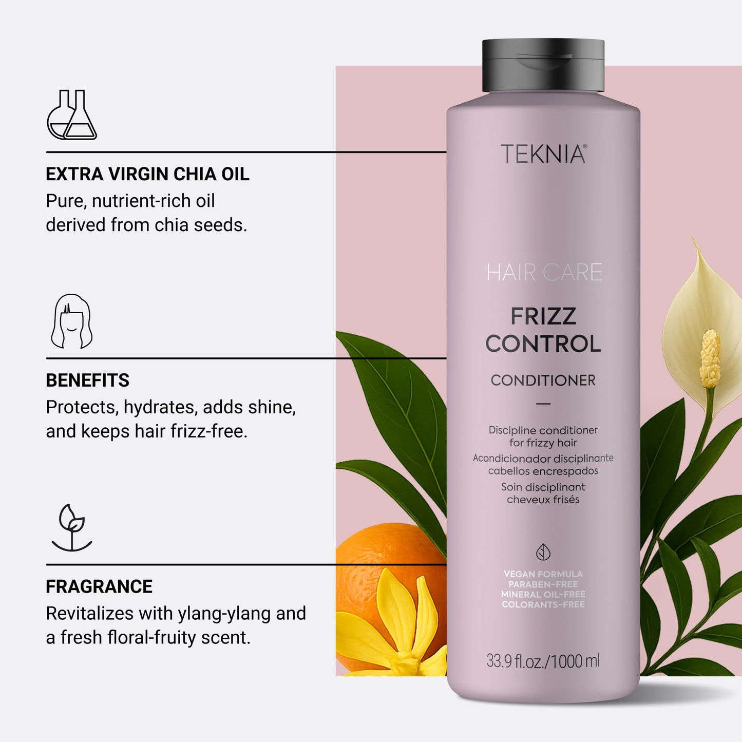 Lakme Teknia Frizz Control Shampoo 1000ml