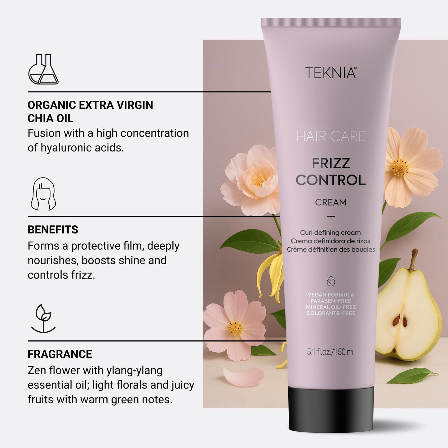 Lakme Teknia Frizz Control Curl Cream 150ml