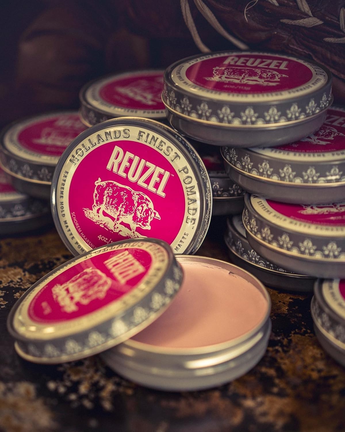 Reuzel Pink Extreme Hold Matte Pomade 113g.