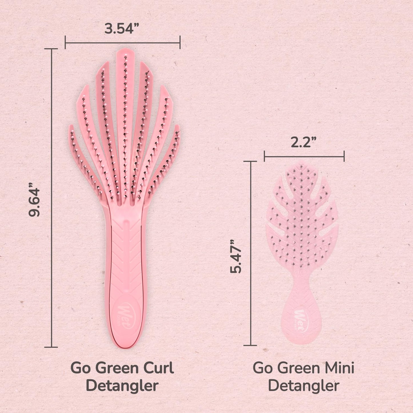 Wet Brush Go Green Curl Detangler Pink