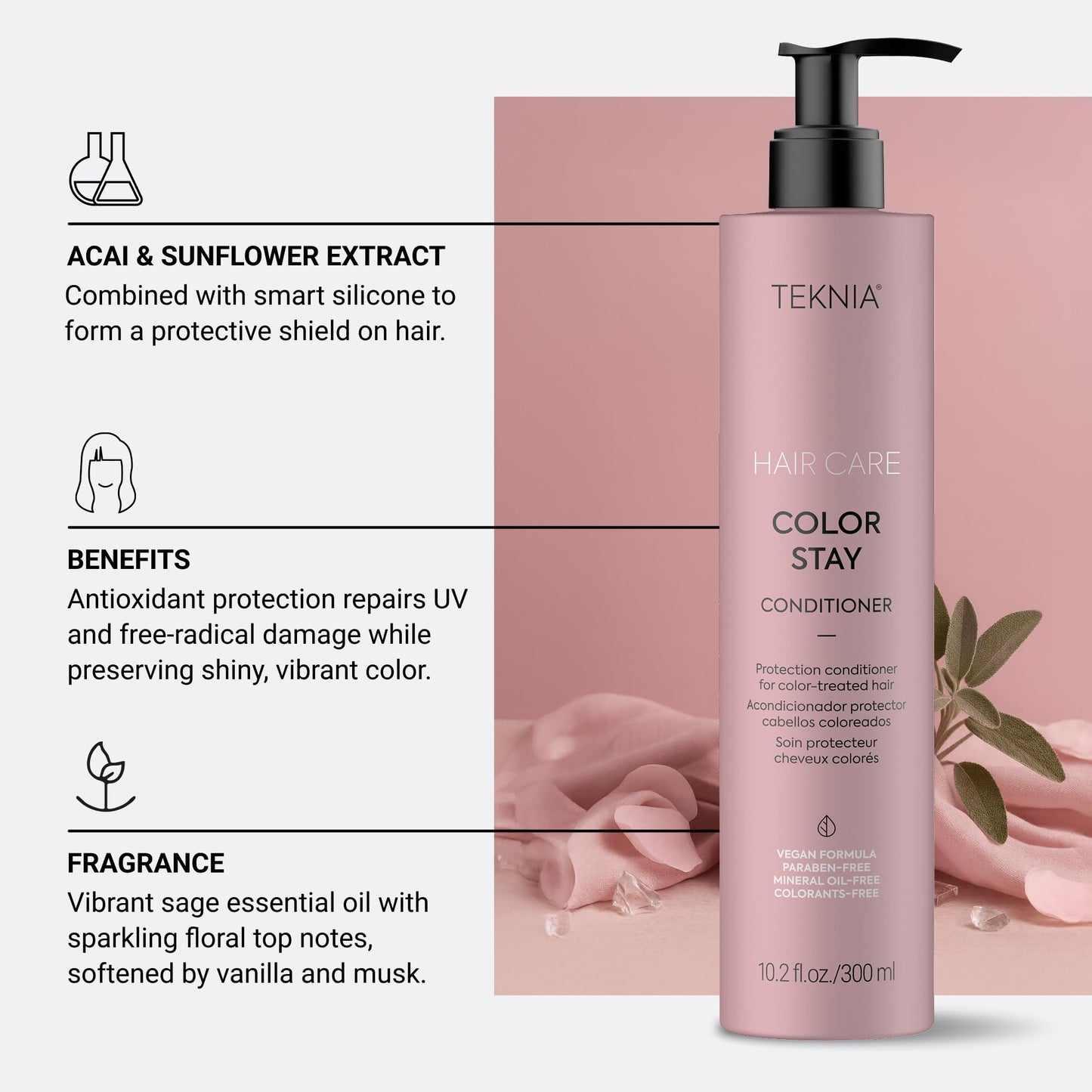 Lakme Teknia Color Stay Retail Pack 2x300+250ml