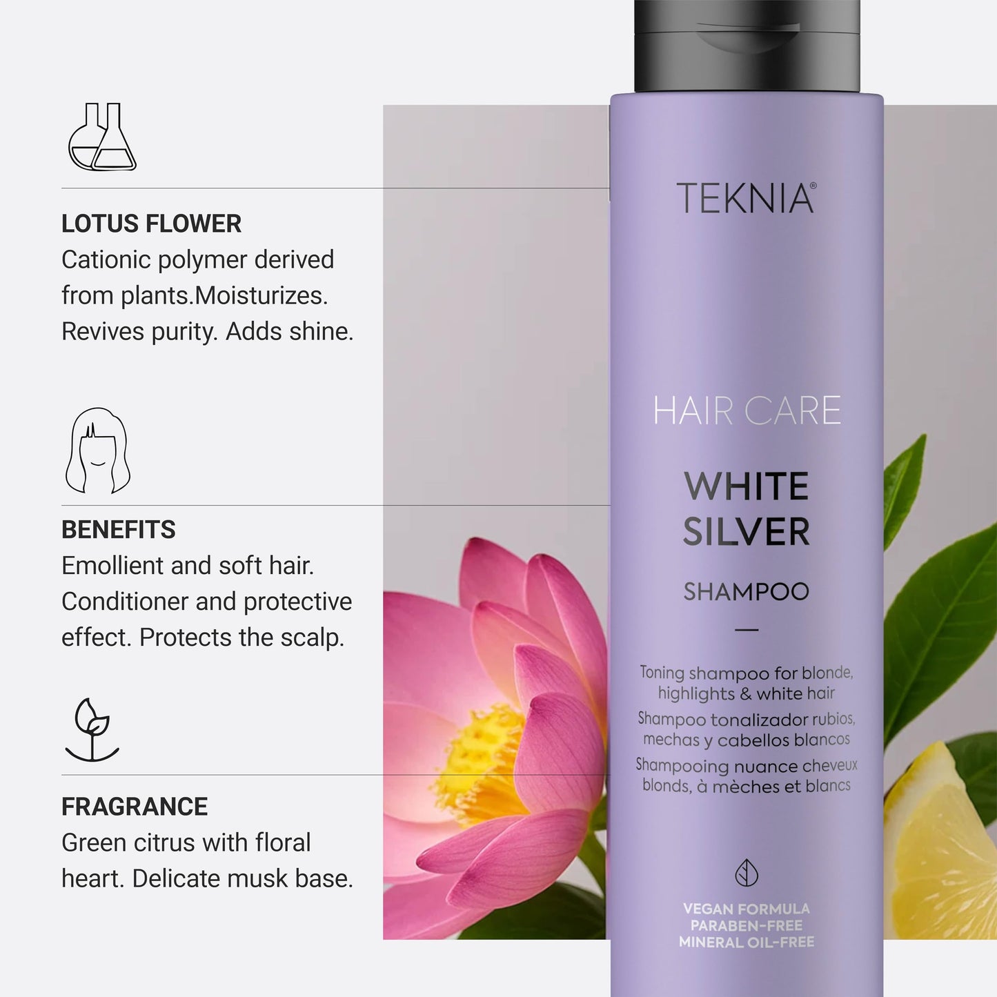 Lakme Teknia White Silver Shampoo 300ml