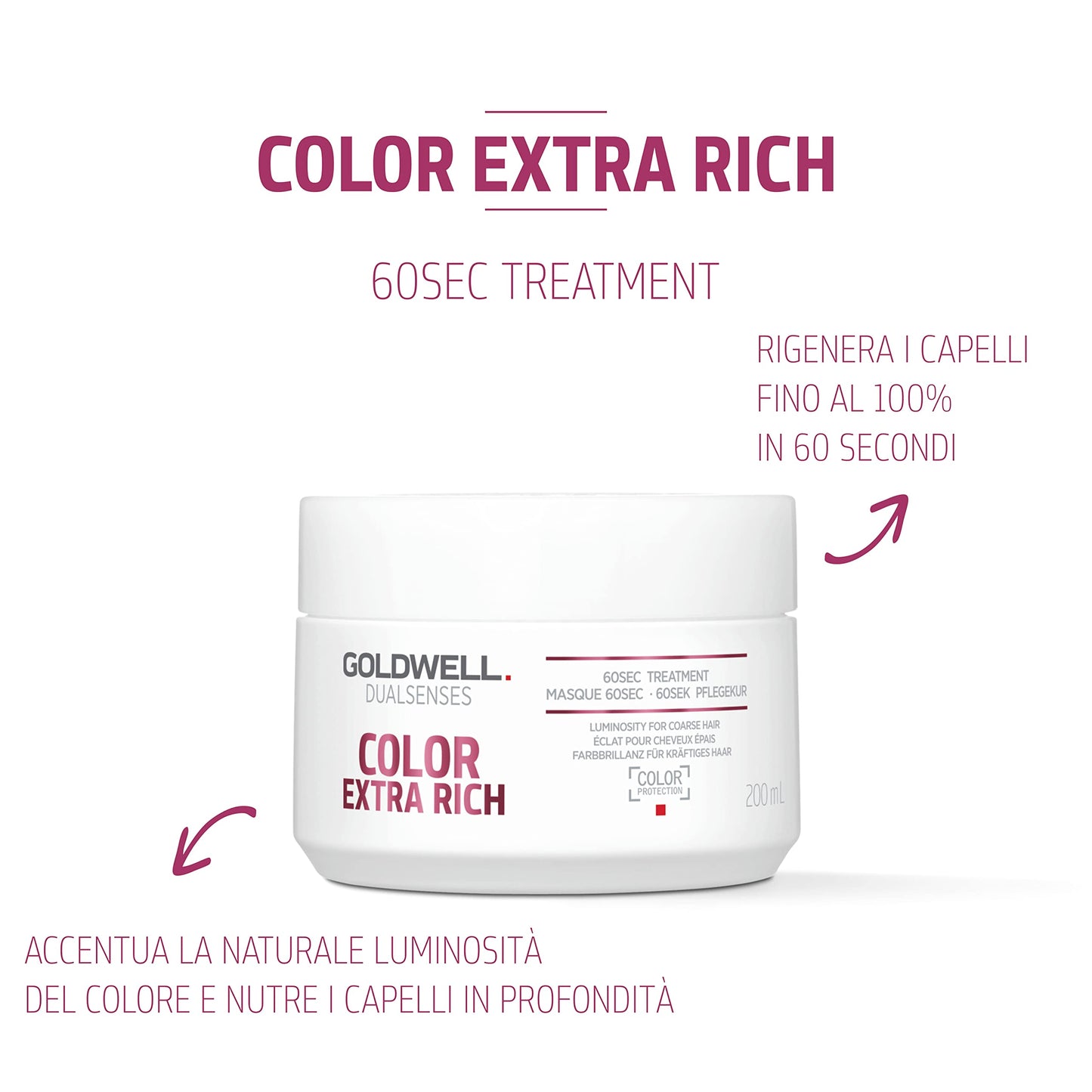Goldwell DLS Col Extra Rich 60sec Trea 200ml NEW