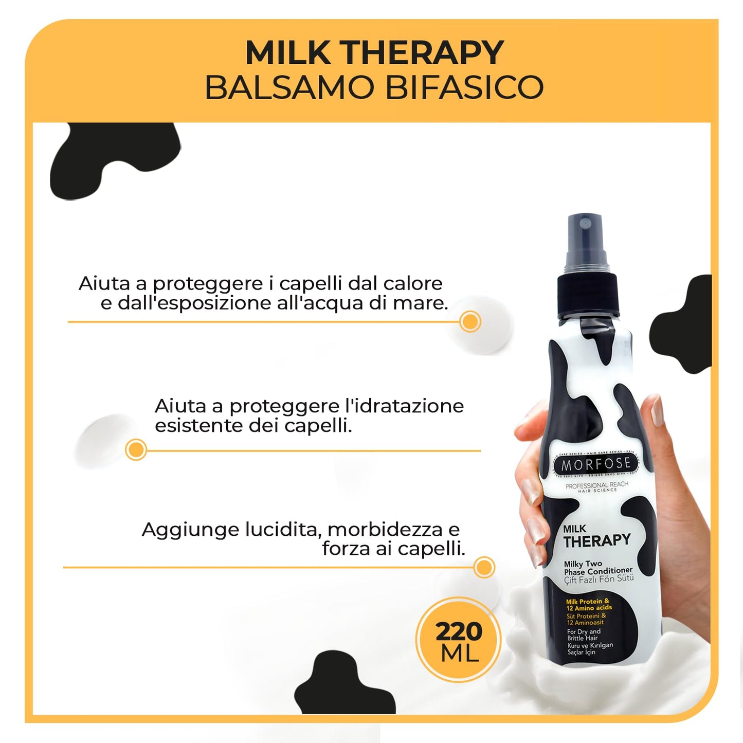 Morfose 2 Phase Milk Therapy Odżywka 220ml
