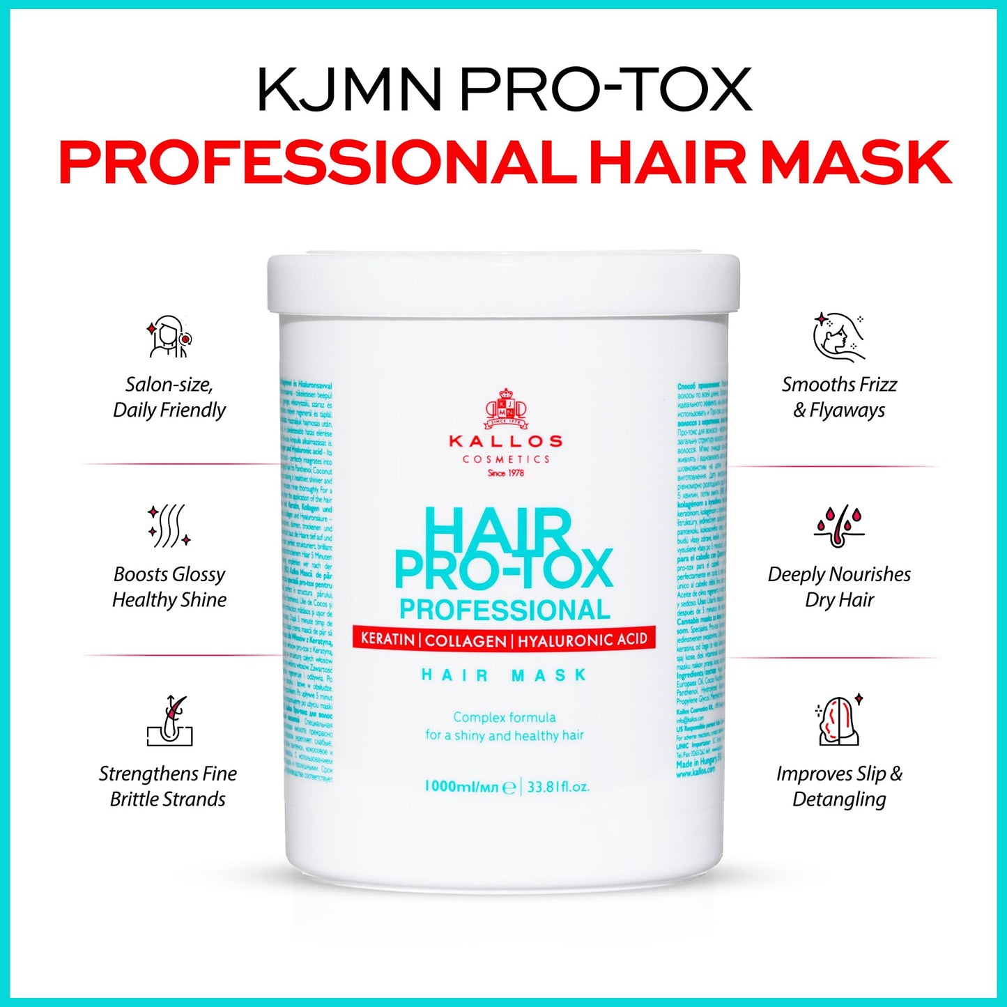 Kallos Hair Pro-Tox Mask 1000ml