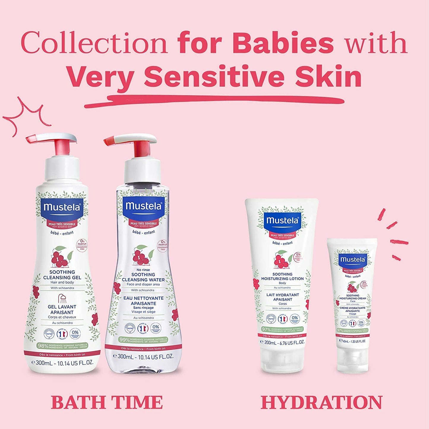 Mustela Soothing Cleansing Hair & Body Gel 300ml