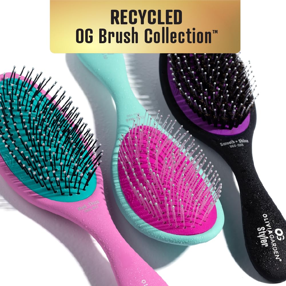 Olivia Garden 139 Detangler Black Fine-Med OGD-F08