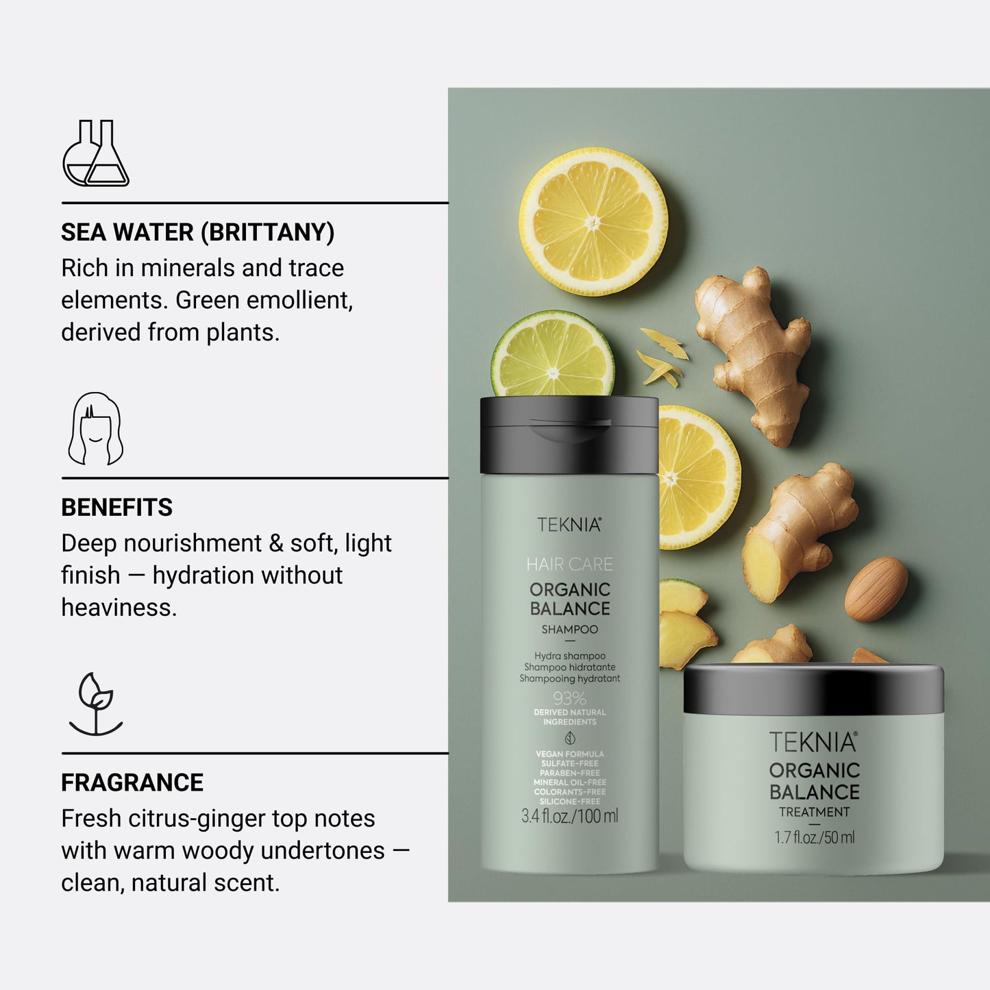 Lakme Teknia Organic Balance Travel Pack 50+100ml