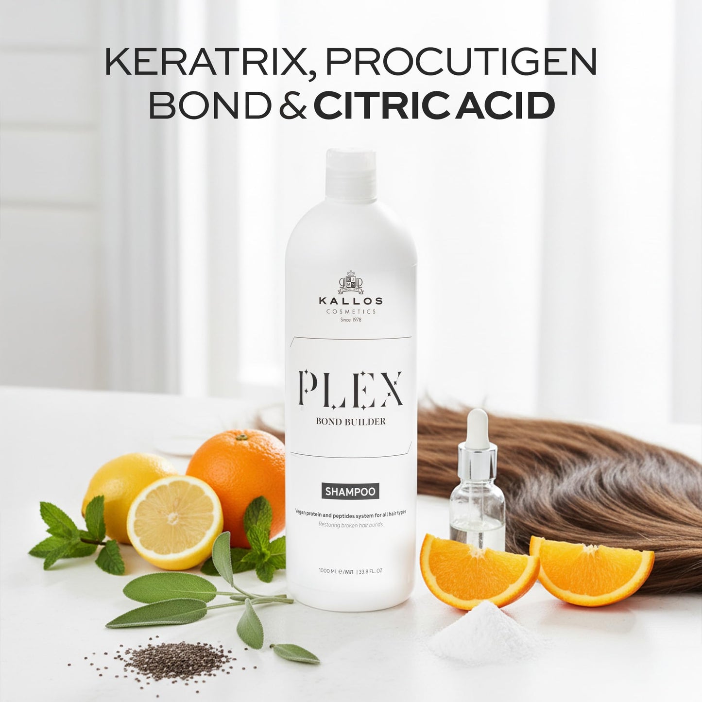 Kallos Plex Bond Builder Shampoo 1000ml