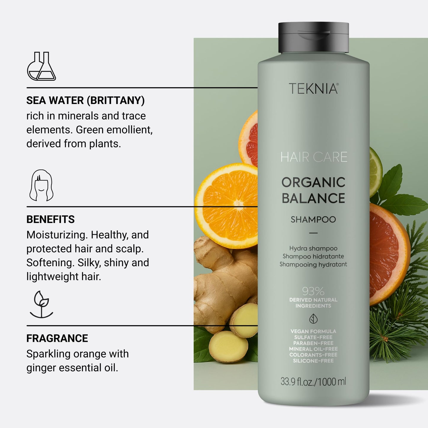 Lakme Teknia Organic Balance Shampoo 1000ml