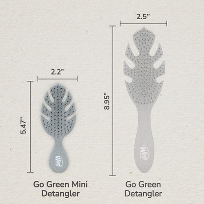 Wet Brush Mini Detangler Go Green - Grey