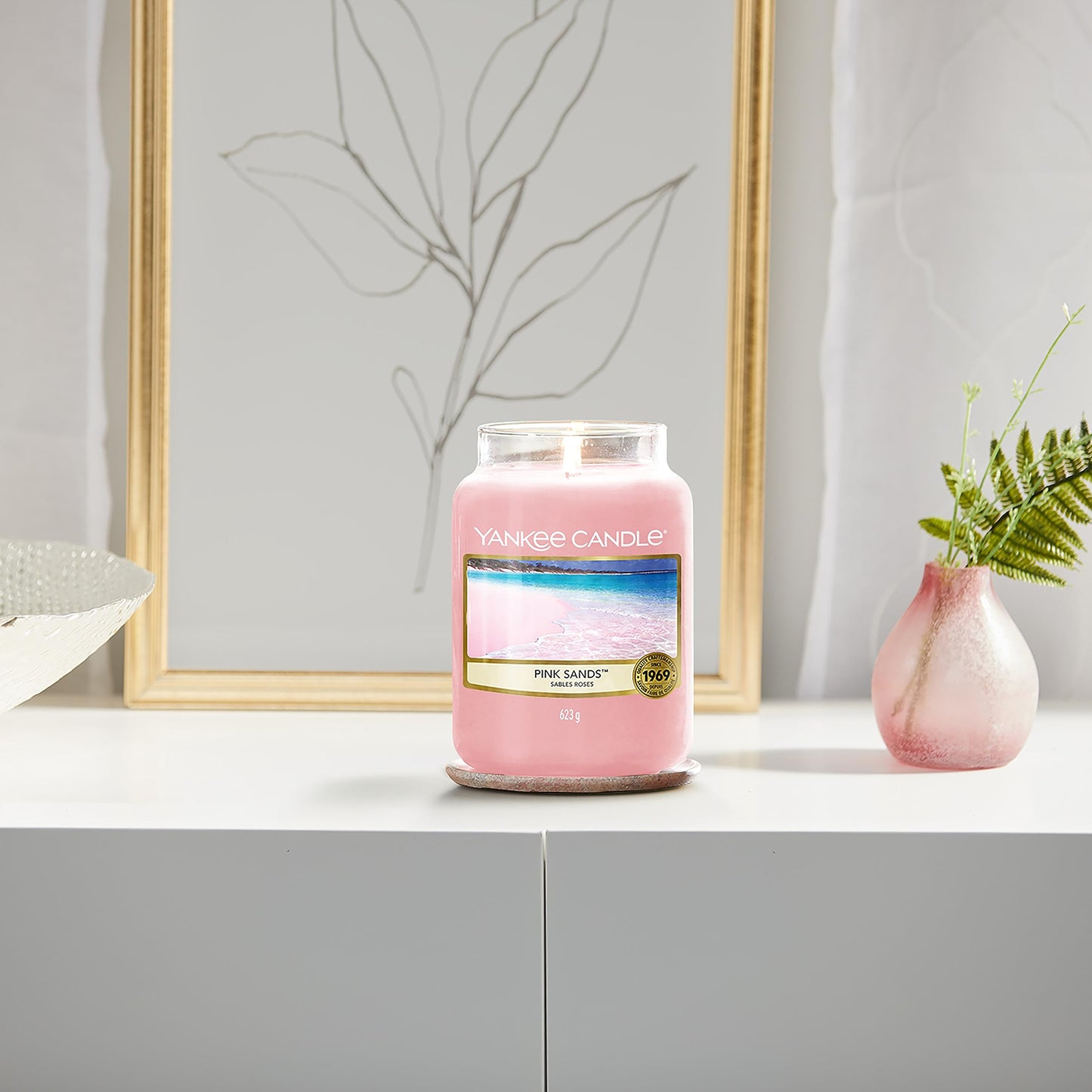 Yankee Candle Large Jar Pink Sands 623g