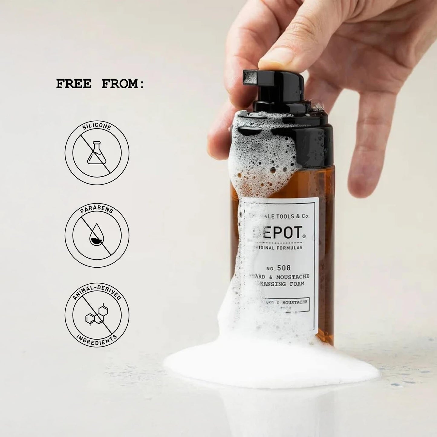 Depot NO. 508 Beard&Moustache Cleansing Foam 100ml