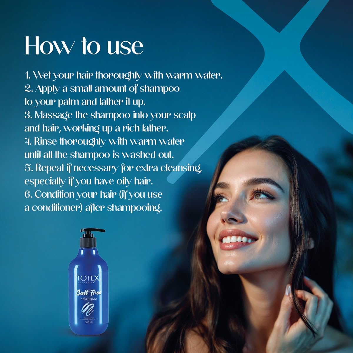 Totex Premium Hair Care Salt Free Shampoo 500ml