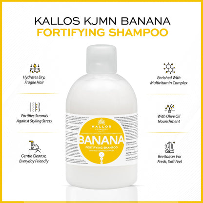 Kallos Banana Fortifying Shampoo 1000ml
