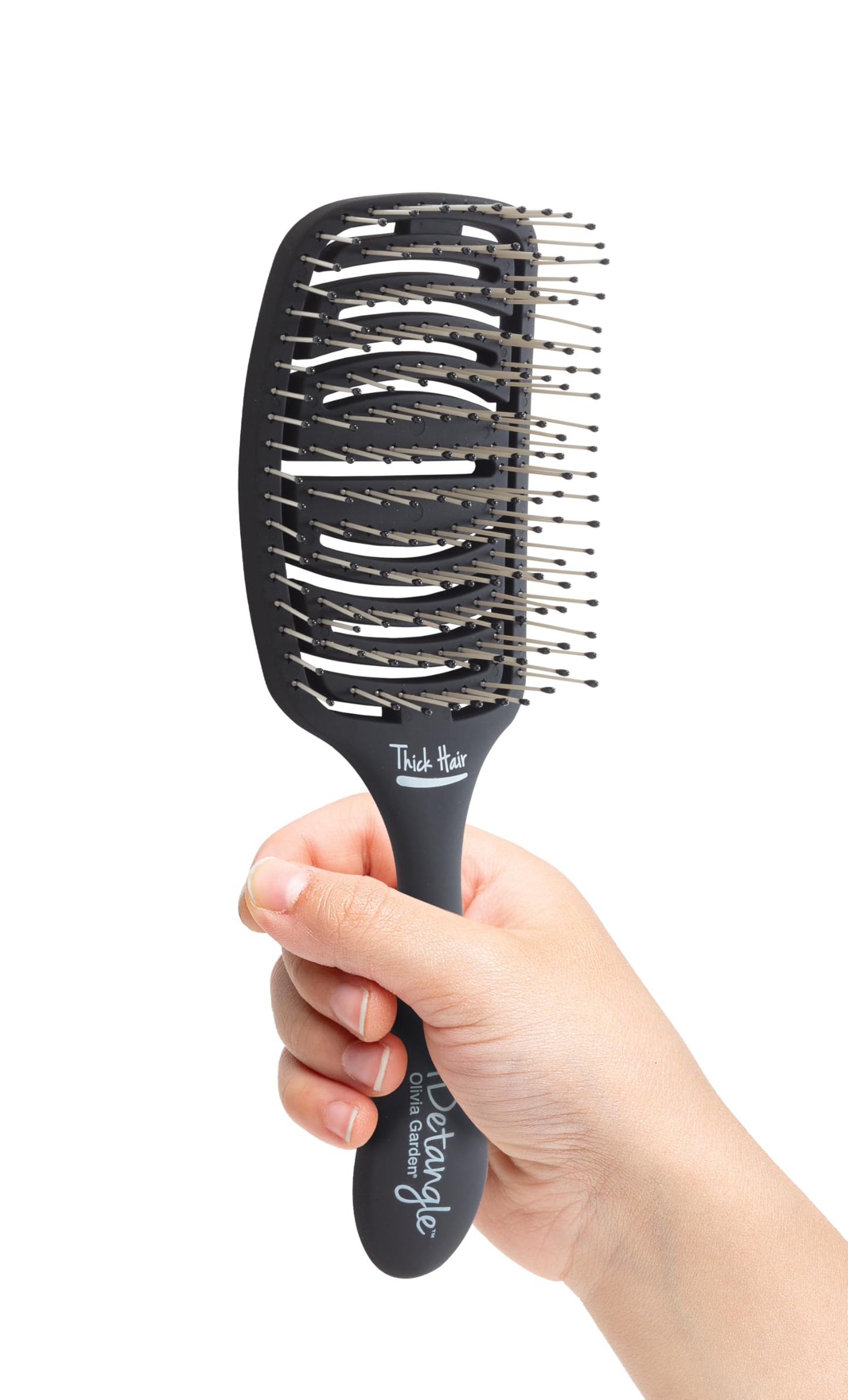Olivia Garden 53 iDetangleForThickHair Black IDTH