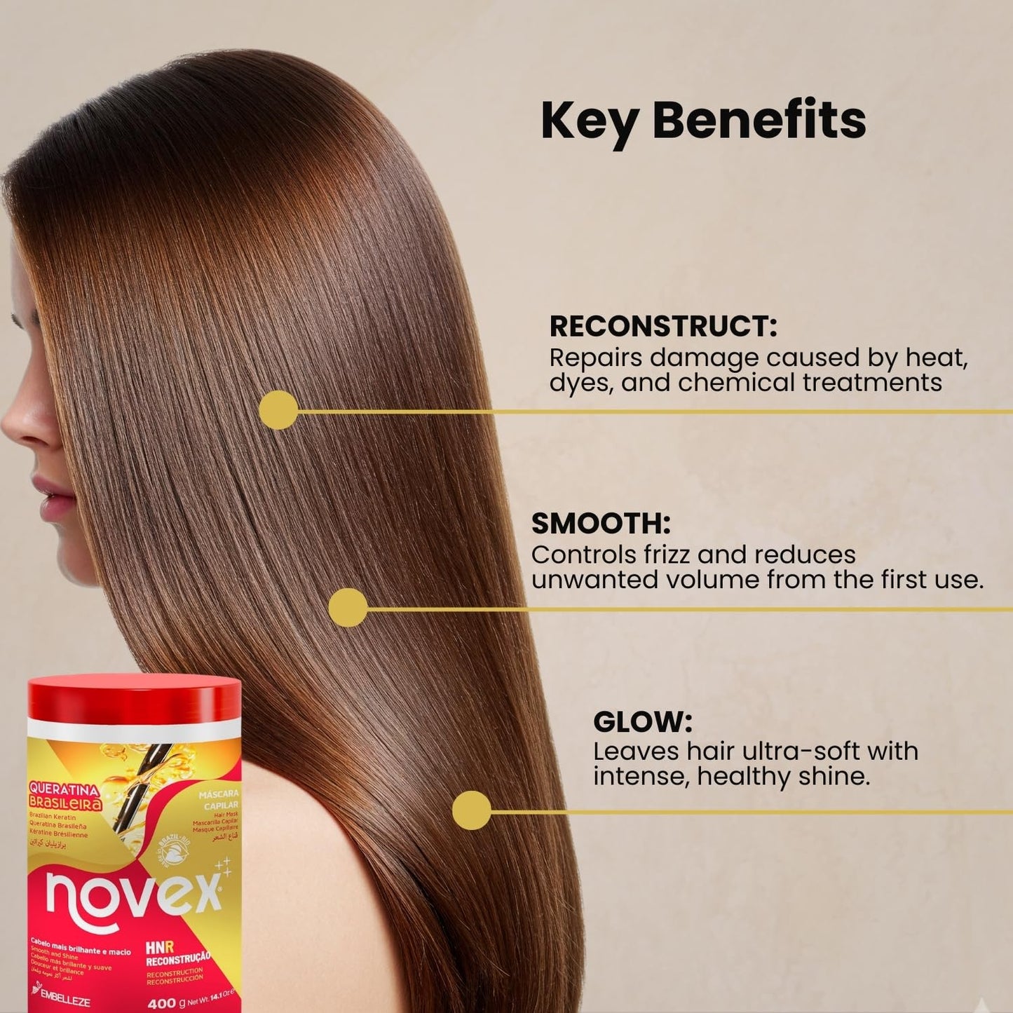 Novex Brazilian Keratin Maska 400g