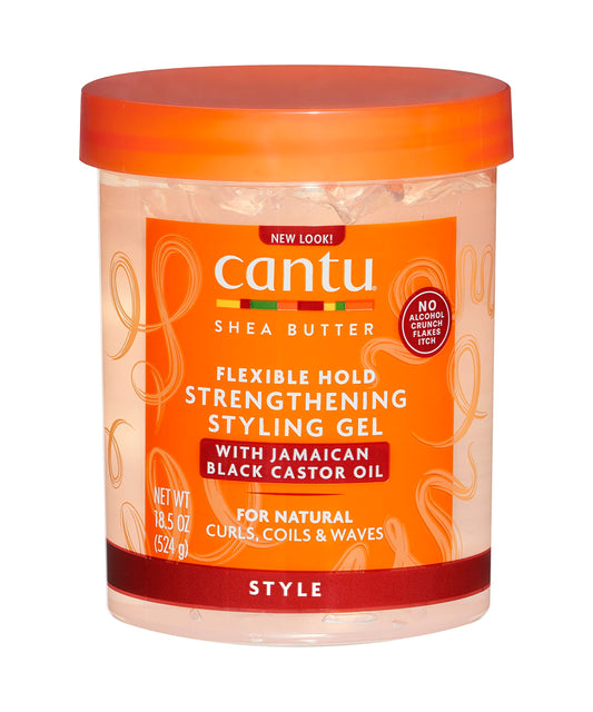Cantu Shea Butter Flex Hold Black Castor Gel 524g