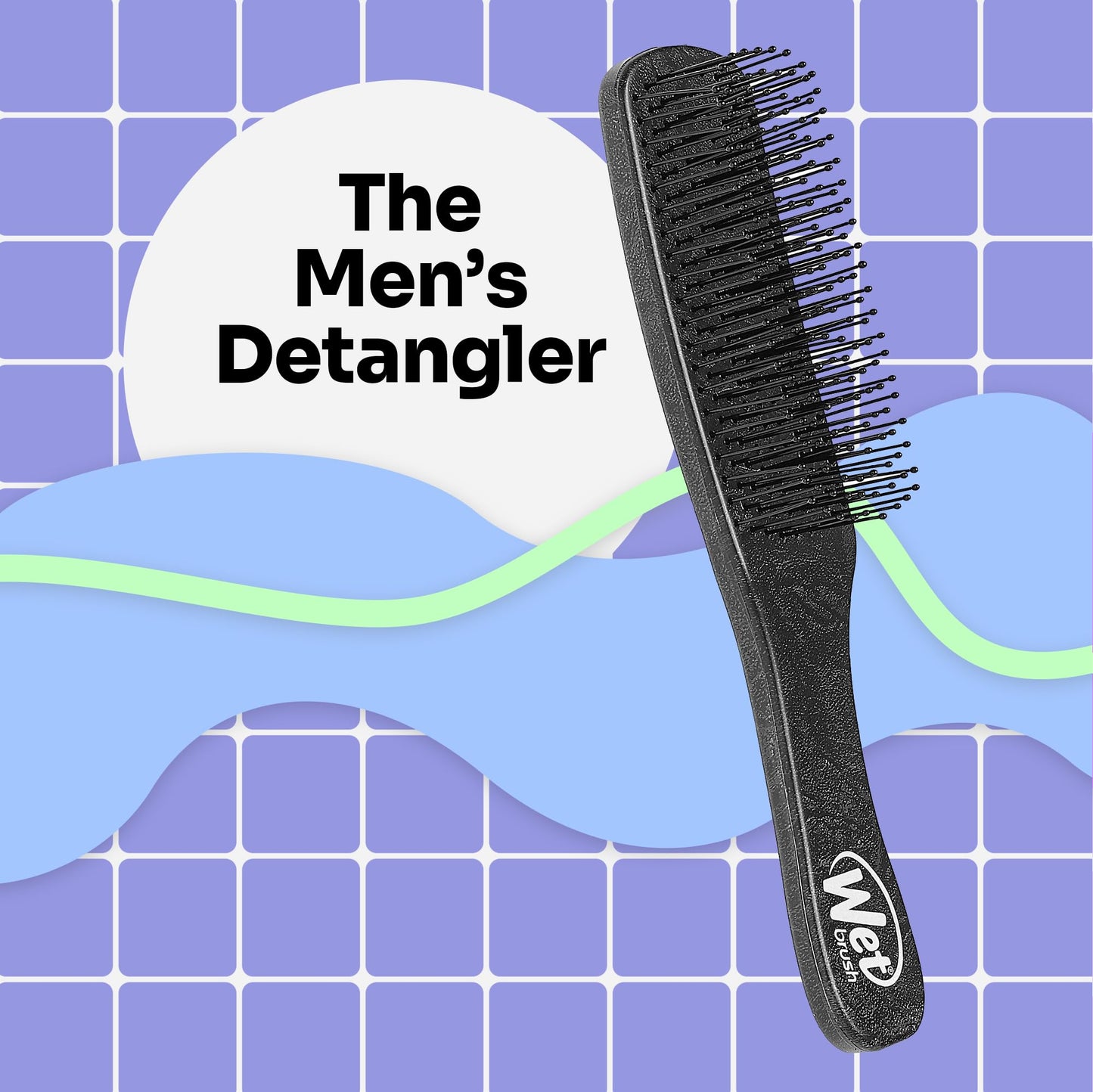 Wet Brush Men's Detangler Black Leather