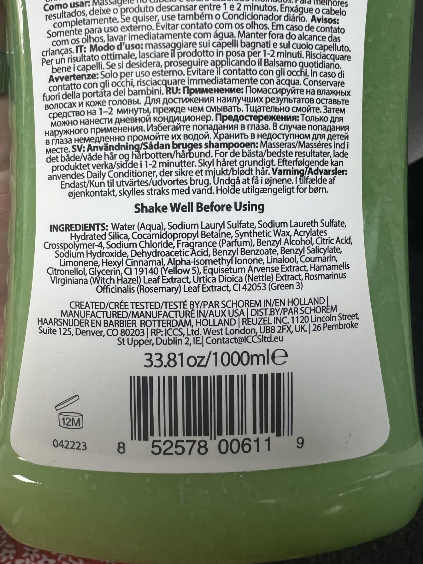 Reuzel Scrub Shampoo 1000ml.