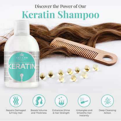 Kallos Keratin Shampoo 1000ml