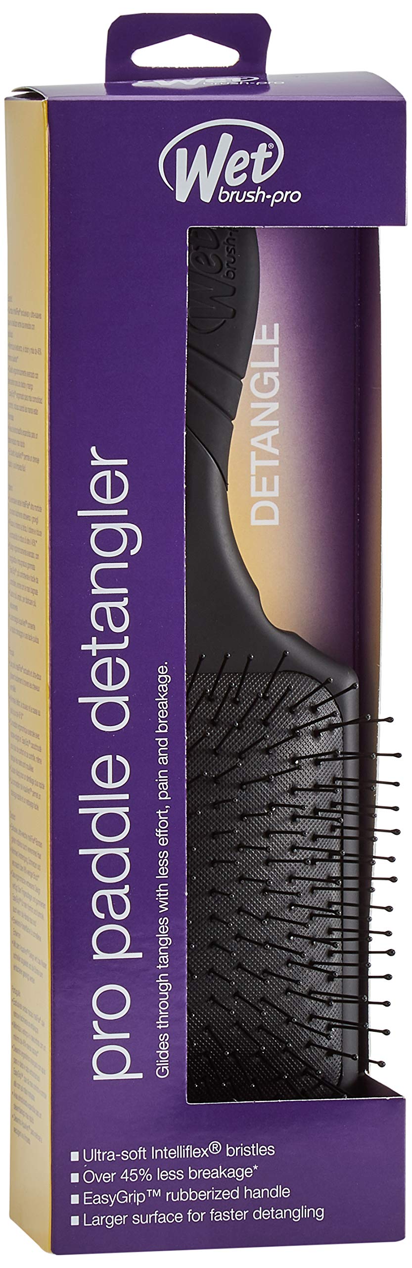 Wet Brush Pro Paddle Detangler Black