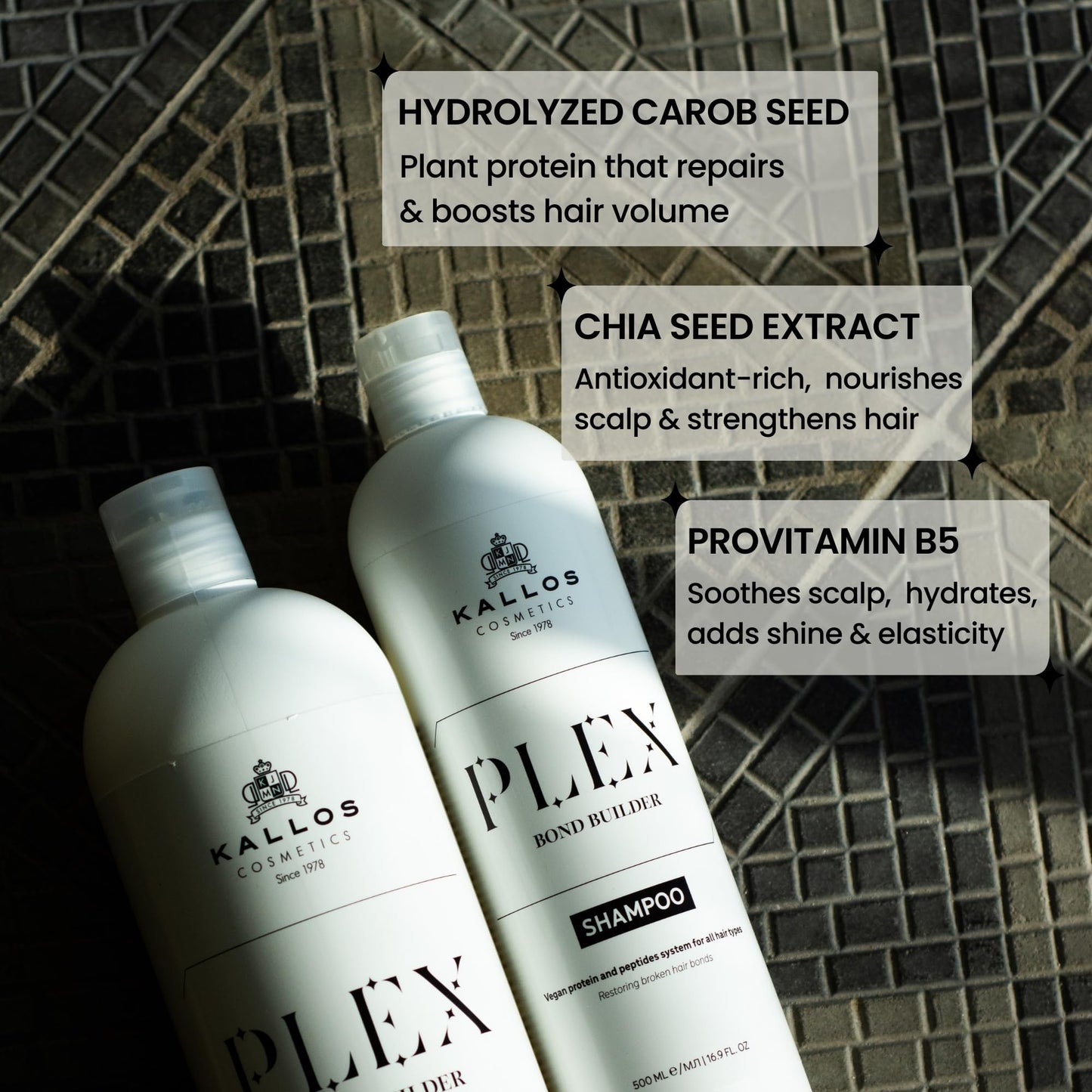 Kallos Plex Bond Builder Shampoo 500ml