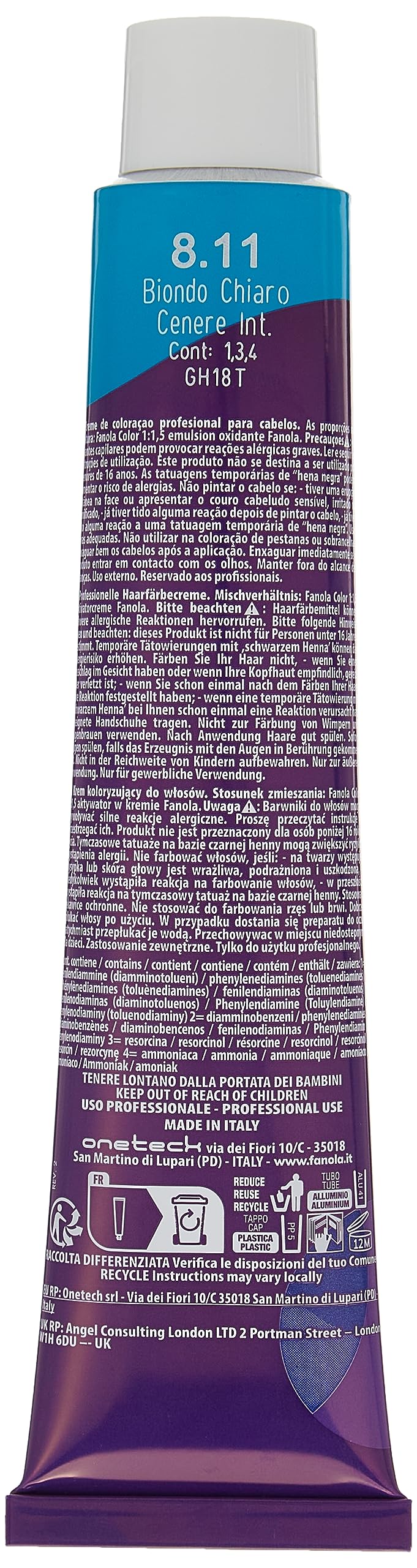 Fanola Farba 100 ml 8.11