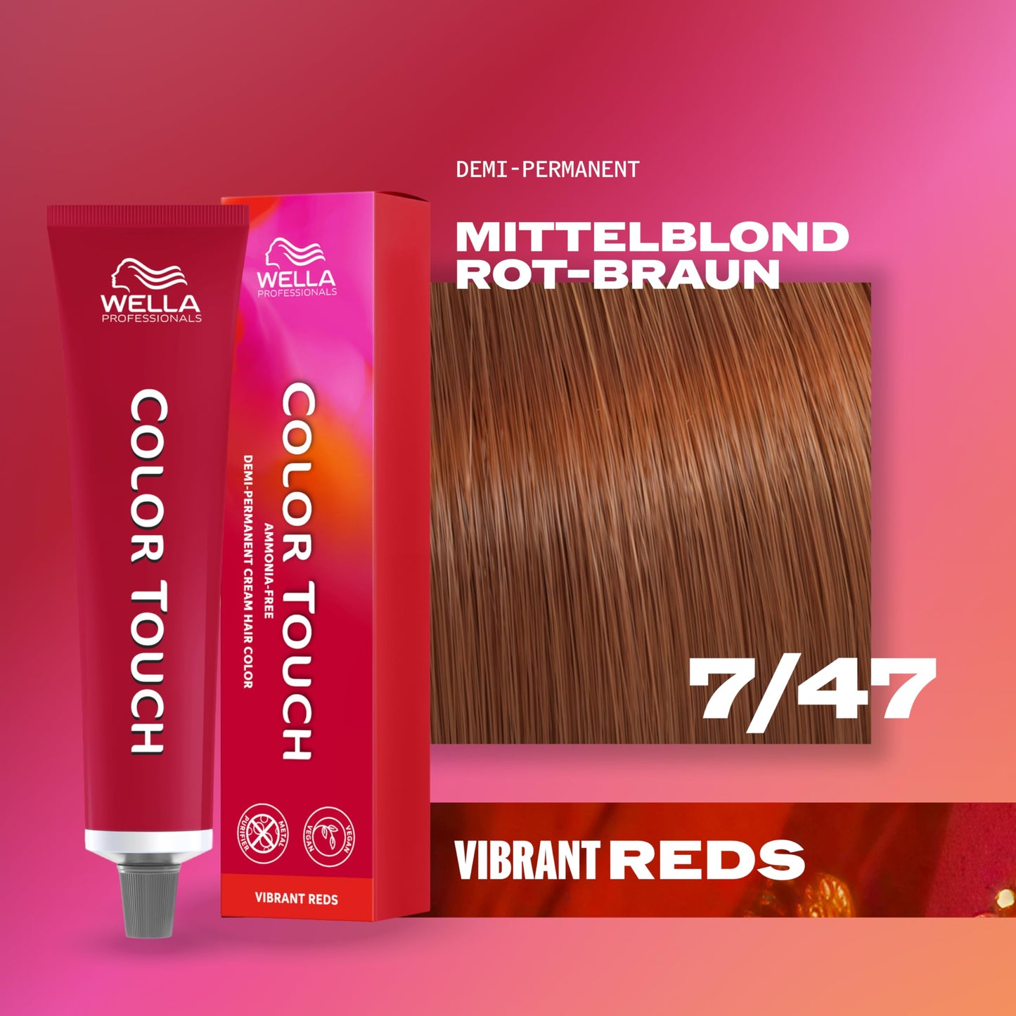Wella Farba Color Touch 60ml 7/47