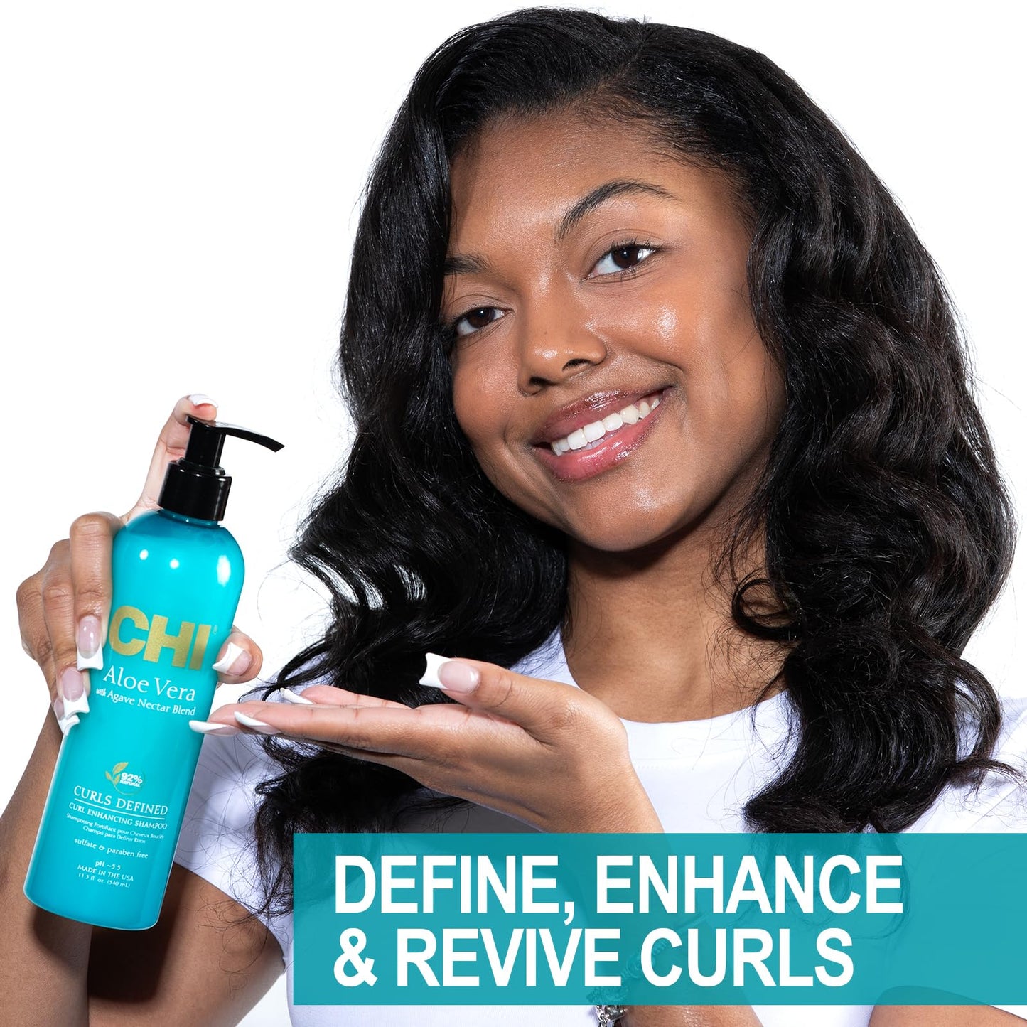 CHI Aloe Vera Curl Enhancing Shampoo 340ml