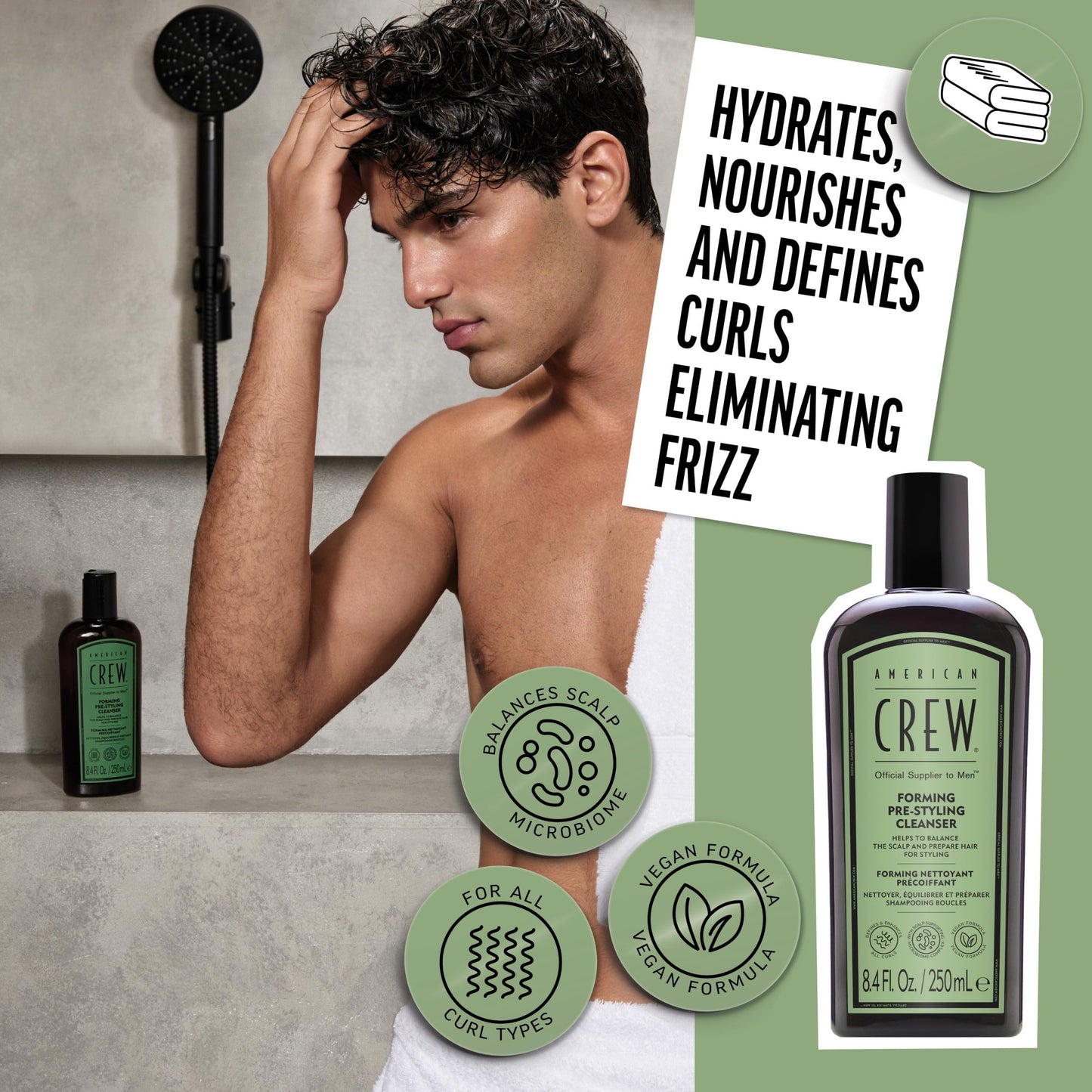 American Crew Forming Pre-Styling Shampoo 250ml