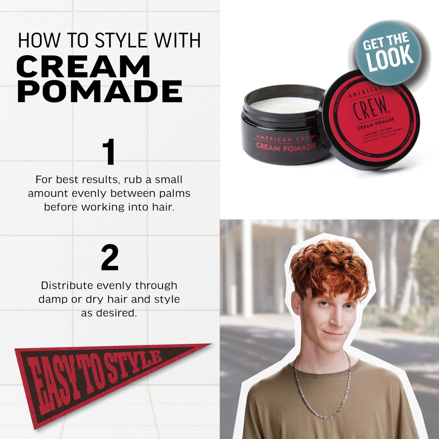 American Crew Light Hold Cream Pomade 85g