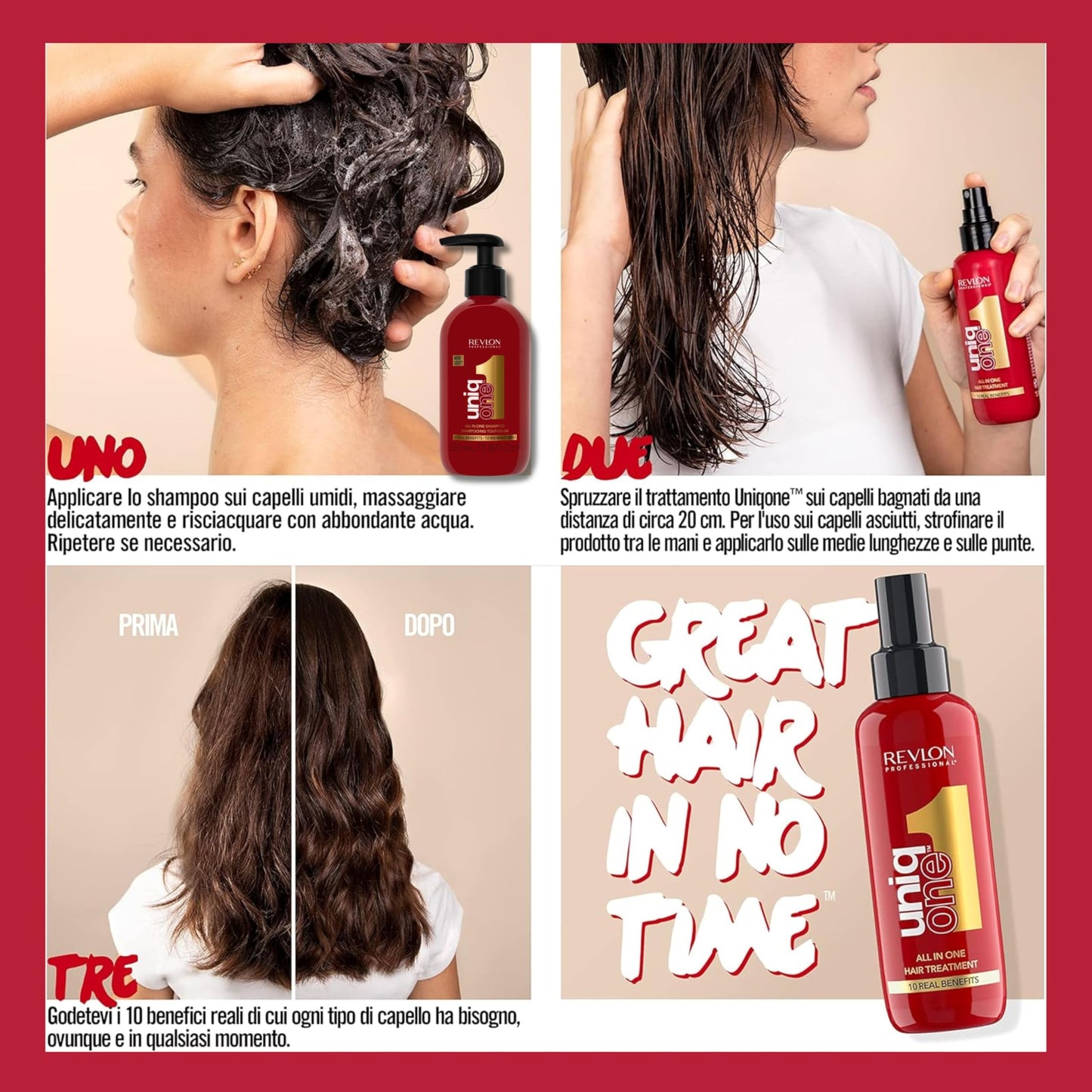 Revlon Uniq One Kit Treatment+Shampoo 150+230ml