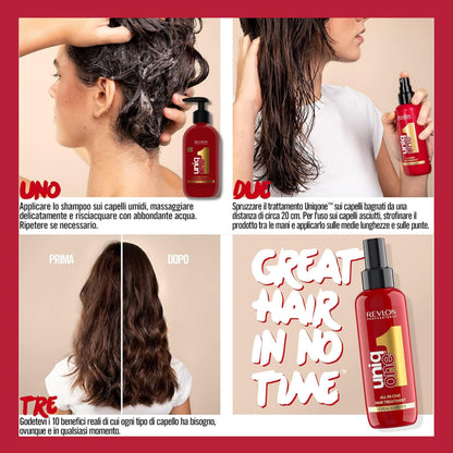 Revlon Uniq One Kit Treatment+Shampoo 150+230ml