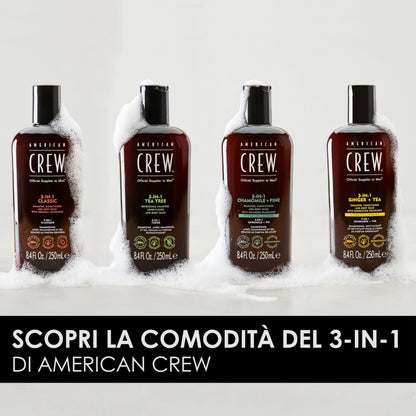 American Crew 3-in-1 Sh.+Cond.+Body Wash 450ml