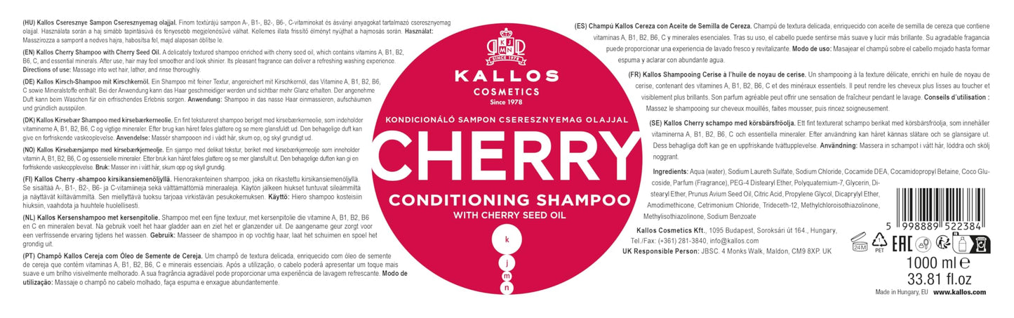 Kallos Cherry Conditioning Shampoo 1000ml