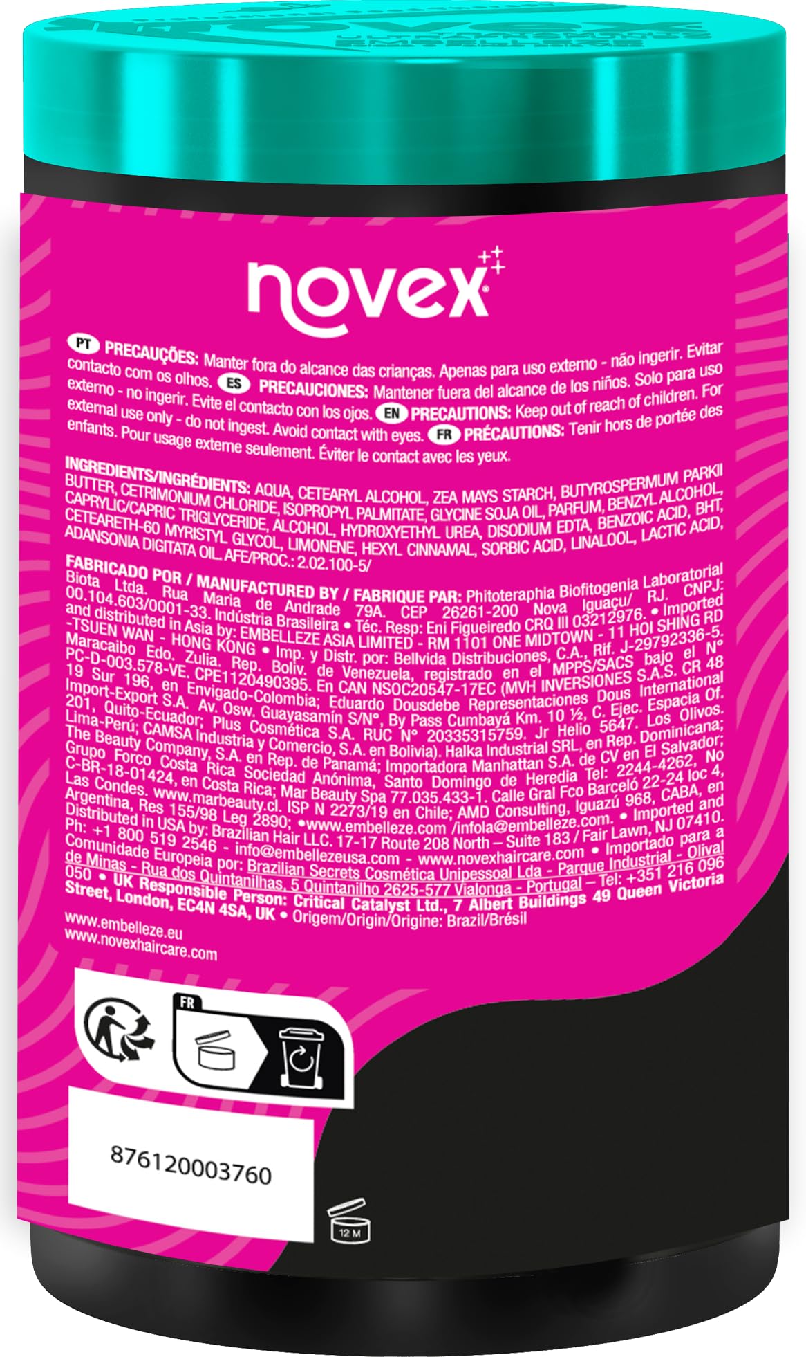 Novex Deep Hair Mystic Black Maska 400g