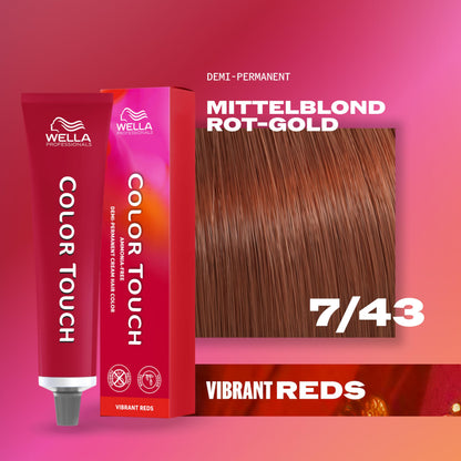 Wella Farba Color Touch 60ml 7/43