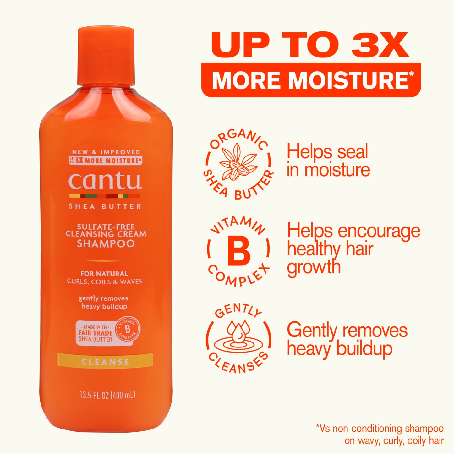 Cantu Shea Butter Cleansing Cream Shampoo 400ml